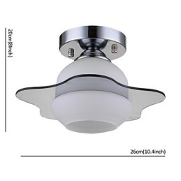 Nowoczesna lampa sufitowa montowana na płasko 1 światło współczesne metalowe