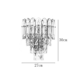 Kryształowa lampa ścienna Kinkiet Nowoczesna lampa ścienna K9 Crystal