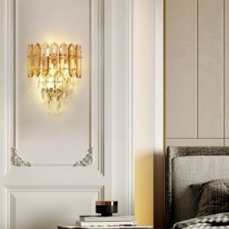 Kryształowa lampa ścienna Kinkiet Nowoczesna lampa ścienna K9 Crystal