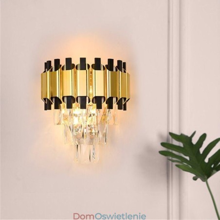 Wisząca kryształowa nowoczesna lampa ścienna, przewodowa, 11,81" wysoka oprawa Wisząca kryształowa nowoczesna lampa ścienna, przewodowa, 11,81" wysoka oprawa