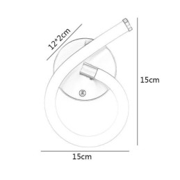 Lampa cyfrowa cyfra arabska 6