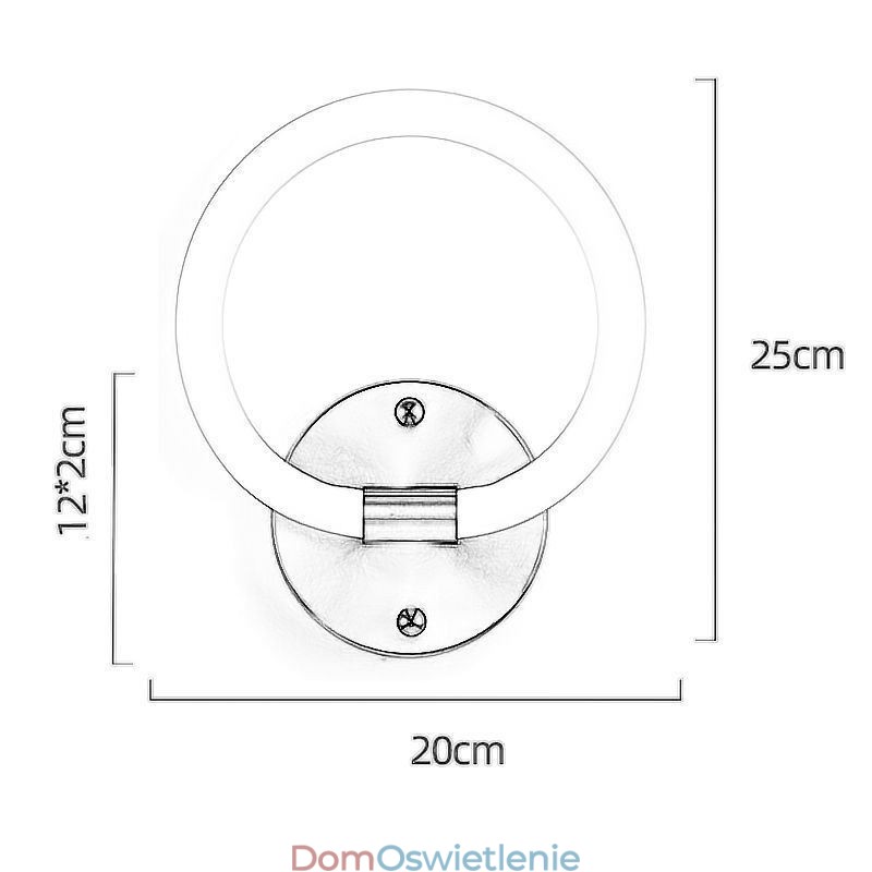 Nowoczesne oprawy ścienne, okrągłe kinkiety ścienne, trójkolorowe, ściemniające