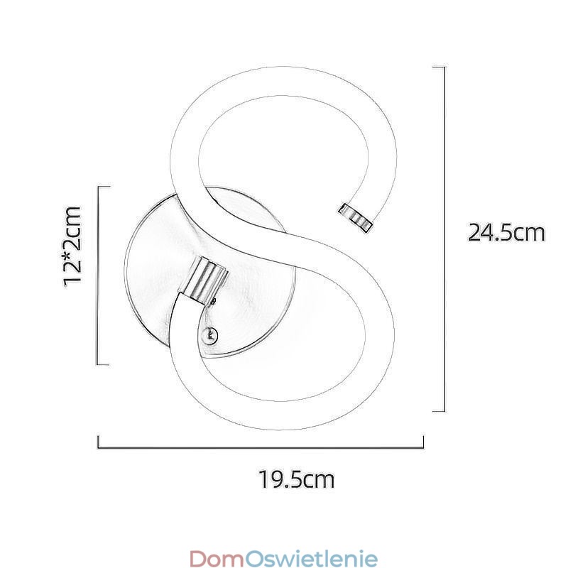 Litery świetlne Alfabet Ścienny