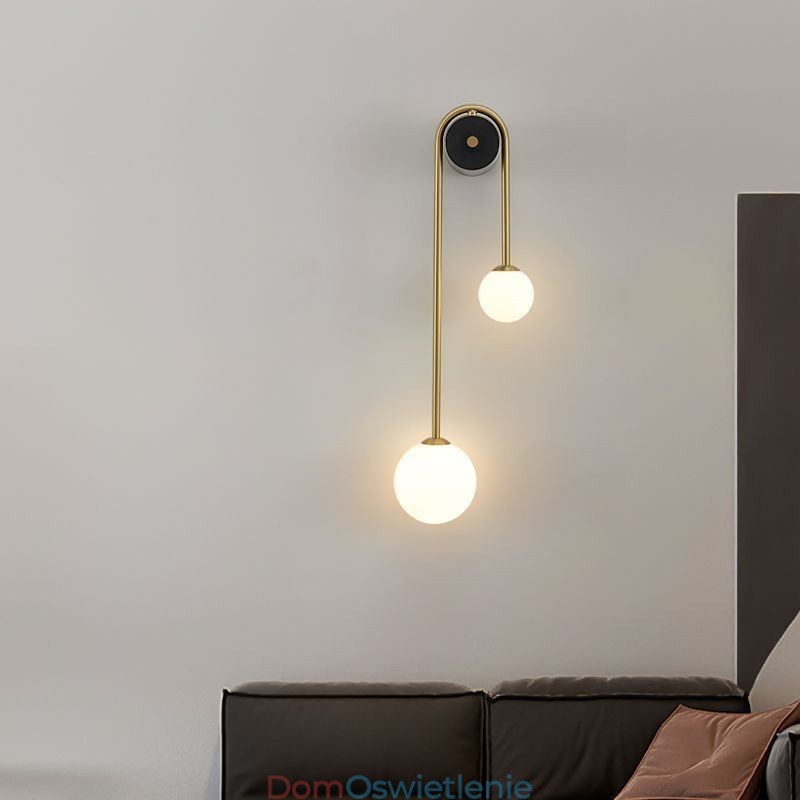 Lampa ścienna Globe Glass Wall Sconce Lighting Nowoczesna lampa ścienna z mosiądzu