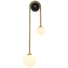 Lampa ścienna Globe Glass Wall Sconce Lighting Nowoczesna lampa ścienna z mosiądzu