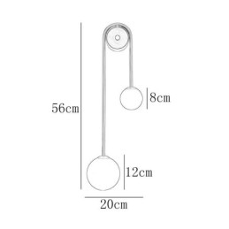Lampa ścienna Globe Glass Wall Sconce Lighting Nowoczesna lampa ścienna z mosiądzu