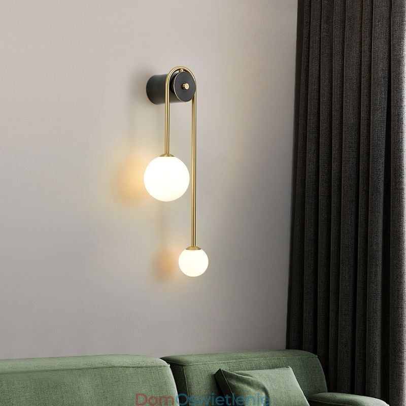 Lampa ścienna Globe Glass Wall Sconce Lighting Nowoczesna lampa ścienna z mosiądzu