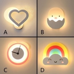 Akrylowa lampa ścienna, piękna lampa kinkietowa