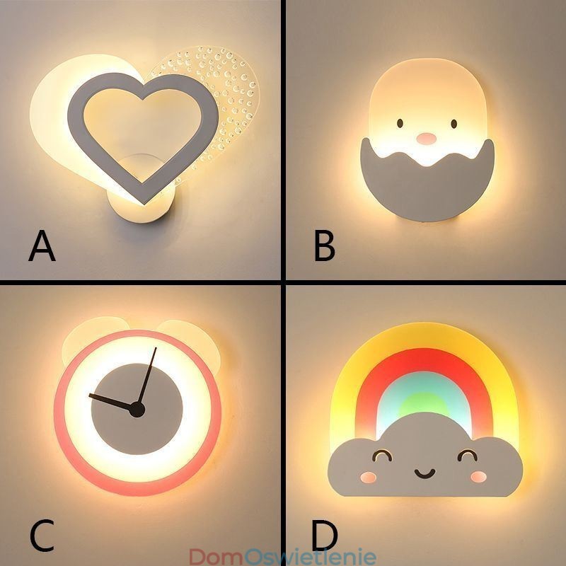 Akrylowa lampa ścienna, piękna lampa kinkietowa
