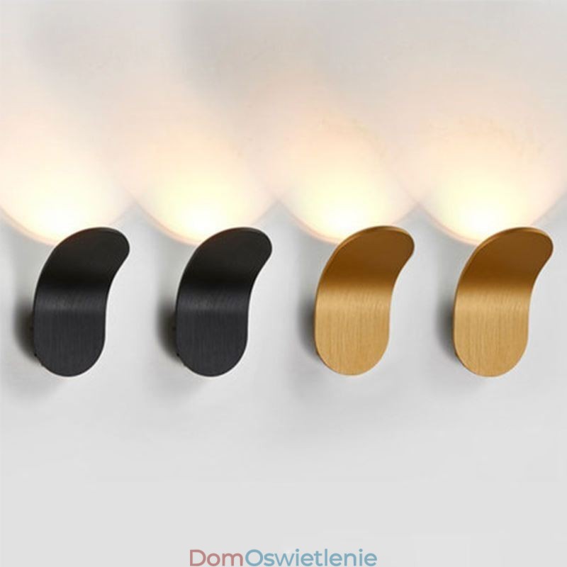 Minimalistyczna aluminiowa lampa ścienna kinkiet
