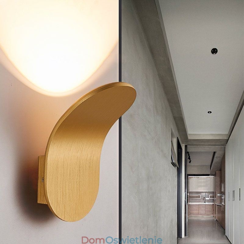 Minimalistyczna aluminiowa lampa ścienna kinkiet