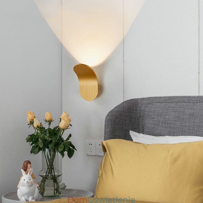 Minimalistyczna aluminiowa lampa ścienna kinkiet