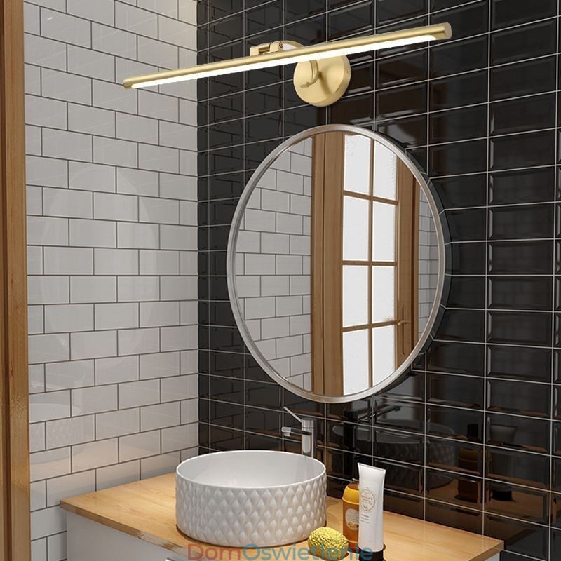 Nordic Mirror Front Light Mosiężna akrylowa lampa ścienna