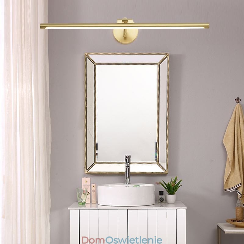 Nordic Mirror Front Light Mosiężna akrylowa lampa ścienna