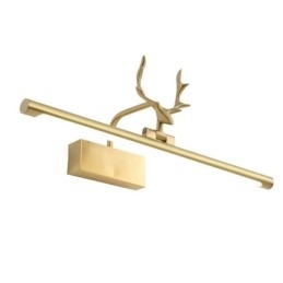 Nordic Brass Kinkiet Lustro Światło Przednie