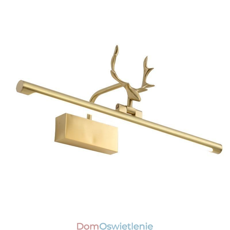 Nordic Brass Kinkiet Lustro Światło Przednie