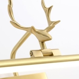 Nordic Brass Kinkiet Lustro Światło Przednie