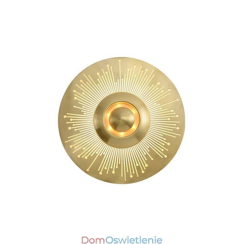 Kinkiet Nordic Brass Hollow Out Round Shape Sconce Light