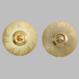 Kinkiet Nordic Brass Hollow Out Round Shape Sconce Light