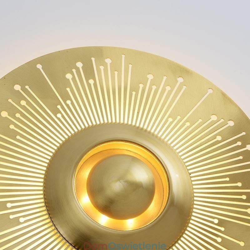 Kinkiet Nordic Brass Hollow Out Round Shape Sconce Light