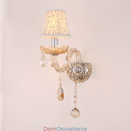 Elegancki kryształowy kinkiet w stylu europejskim, lampa ścienna do alejki Elegancki kryształowy kinkiet w stylu europejskim, lampa ścienna do alejki