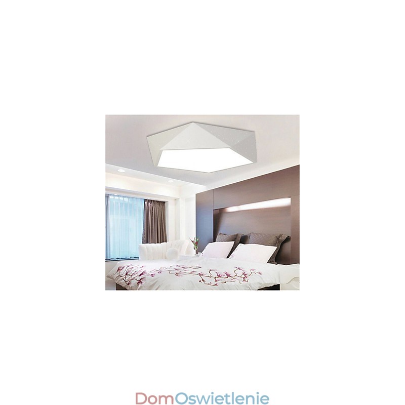 Zamontowana nowoczesna lampka nocna, biała + ciepła biała, sufitowa