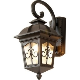 Europejska retro zewnętrzna lampa ścienna wodoodporna strzałka kwiat kinkiet ścienny