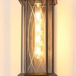 Chiński kinkiet zewnętrzny, pojedyncza głowica, wodoodporny, lampa ścienna Streamer