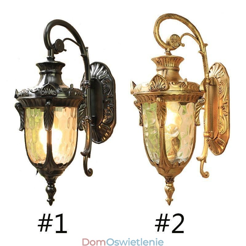 Europejskie zewnętrzne światło wodoodporne pojedyncza głowica ścienna oświetlenie dziedzińca korytarz ogród