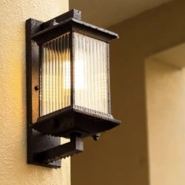 Chińskie zewnętrzne światło wodoodporne szklane światło ścienne dziedziniec korytarz ogród balkon
