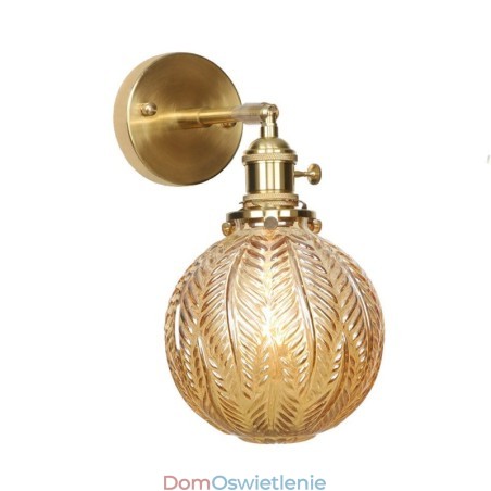 Nowoczesna lampa ścienna Bean z kloszem szklanym w kształcie kuli Nowoczesna lampa ścienna Bean z kloszem szklanym w kształcie kuli