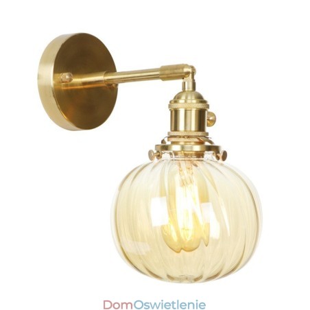 Nowoczesna lampa ścienna Bean z kloszem szklanym w kształcie kuli Nowoczesna lampa ścienna Bean z kloszem szklanym w kształcie kuli