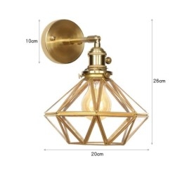 Nowoczesna lampa ścienna z kloszem szklanym