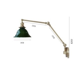 Nowoczesna lampa ścienna z kloszem szklanym
