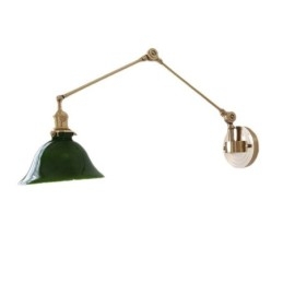 Nowoczesna lampa ścienna z kloszem szklanym