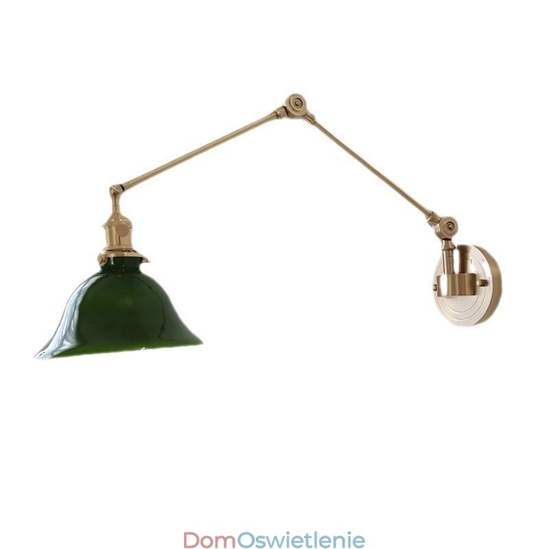 Nowoczesna lampa ścienna z kloszem szklanym
