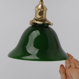 Nowoczesna lampa ścienna z kloszem szklanym