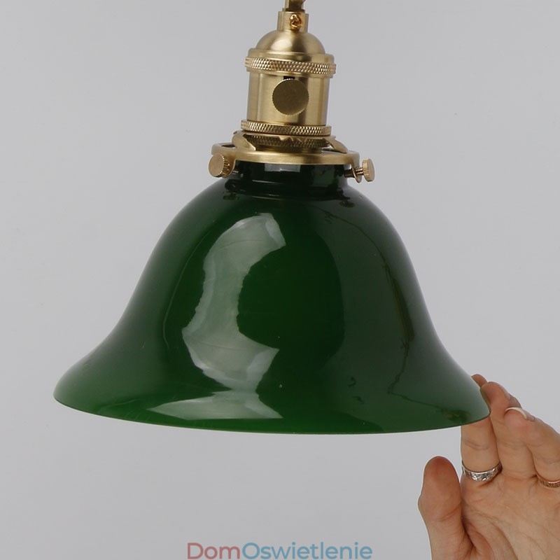 Nowoczesna lampa ścienna z kloszem szklanym