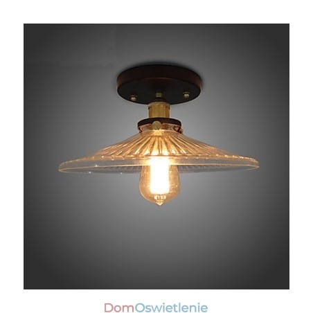 Amerykańska rustykalna lampa sufitowa Industrial Retro 110V spirala Przezroczyste szkło Oświetlenie do dekoracji domu Amerykańska rustykalna lampa sufitowa Industrial Retro 110V spirala Przezroczyste szkło Oświetlenie do dekoracji domu