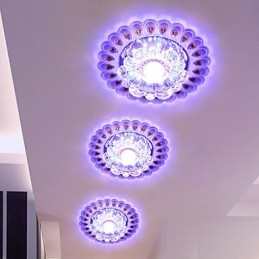 Kryształowa lampa sufitowa SMD 3W Kreatywna lampa tuba świetlna Kolorowa kopuła świetlna
