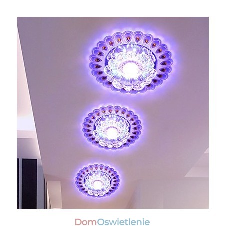 Kryształowa lampa sufitowa SMD 3W Kreatywna lampa tuba świetlna Kolorowa kopuła świetlna Kryształowa lampa sufitowa SMD 3W Kreatywna lampa tuba świetlna Kolorowa kopuła świetlna