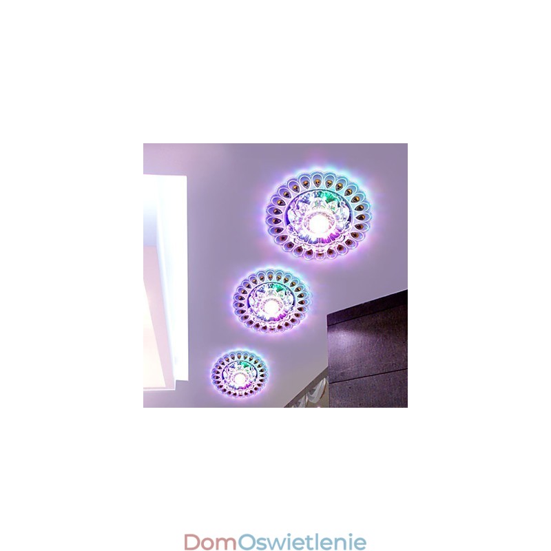 Kryształowa lampa sufitowa SMD 3W Kreatywna lampa tuba świetlna Kolorowa kopuła świetlna