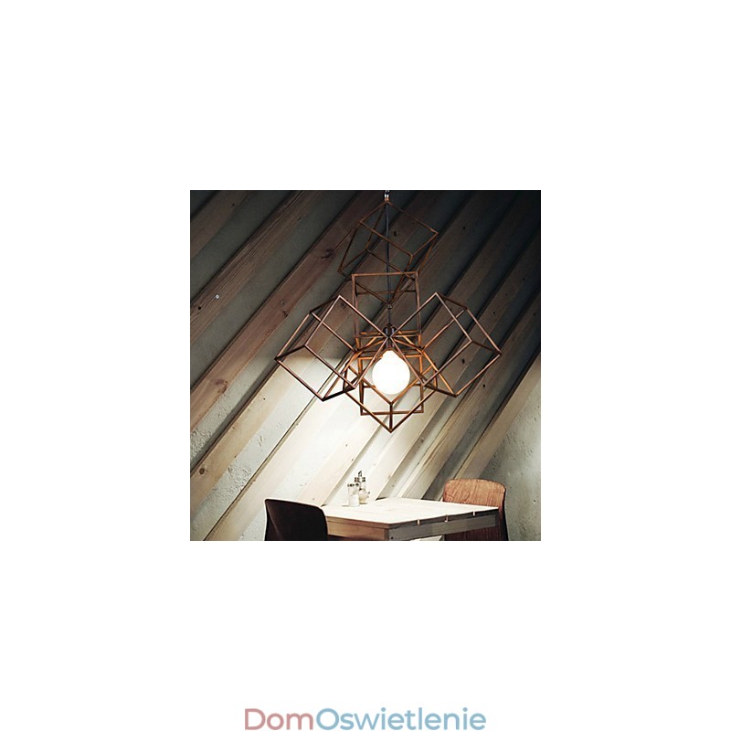 Wisząca lampa 1 światło Vintage minimalistyczny żelazny żyrandol malowany