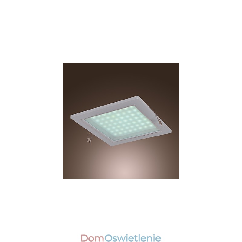 Nowoczesne lampy montowane na płasko w kształcie kwadratu