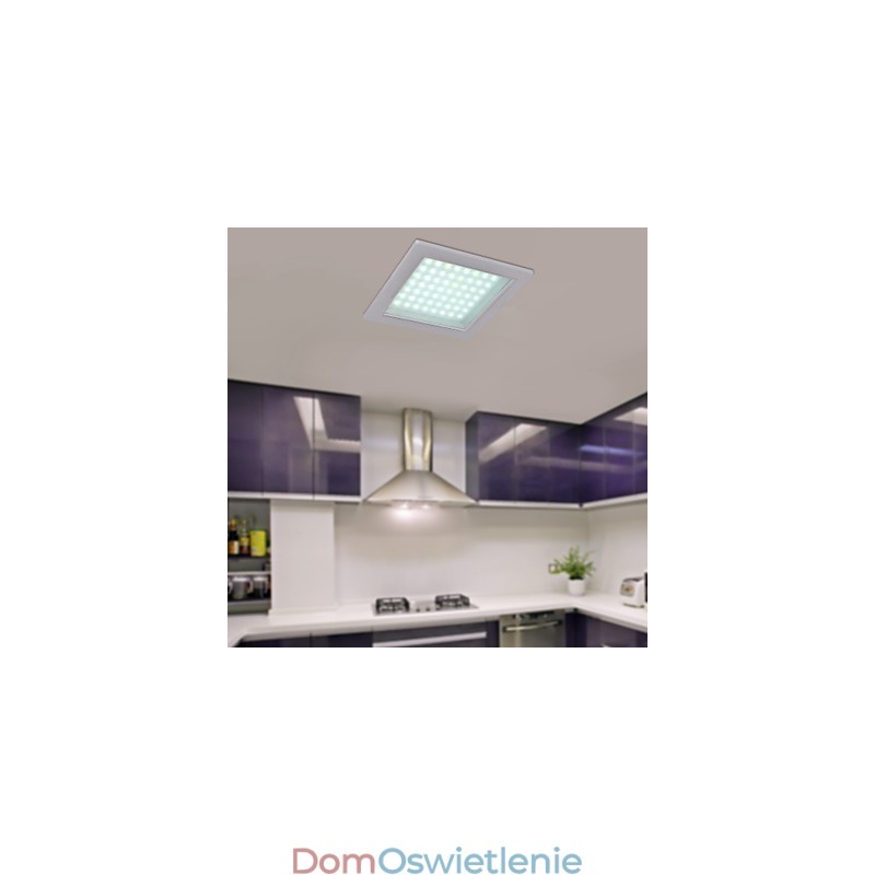 Nowoczesne lampy montowane na płasko w kształcie kwadratu