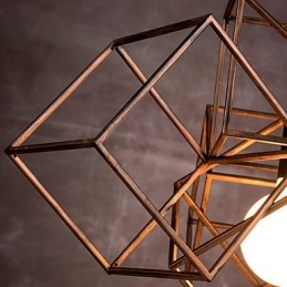 Wisząca lampa 1 światło Vintage minimalistyczny żelazny żyrandol malowany