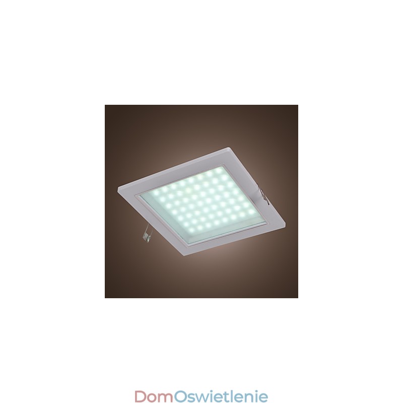 Nowoczesne lampy montowane na płasko w kształcie kwadratu