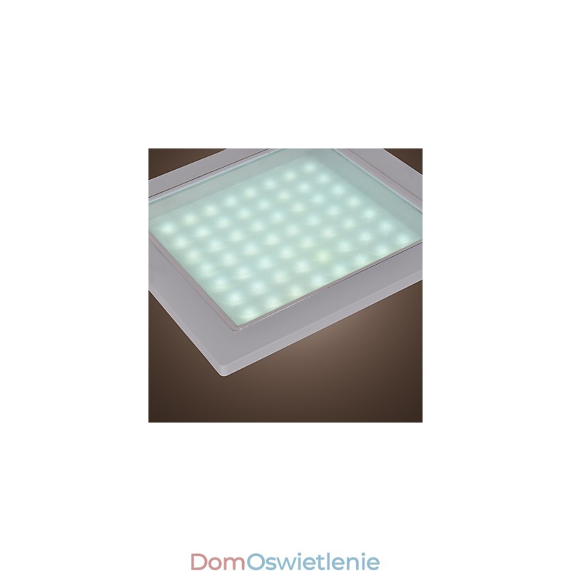 Nowoczesne lampy montowane na płasko w kształcie kwadratu