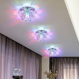 Kryształowa lampa sufitowa SMD 3W Kreatywna lampa tuba świetlna Kolorowa kopuła świetlna