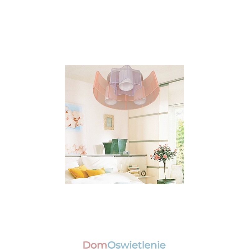 Rysowanie linii Romantyczne gwiazdy Księżyc pochłania światło kopuły lampy